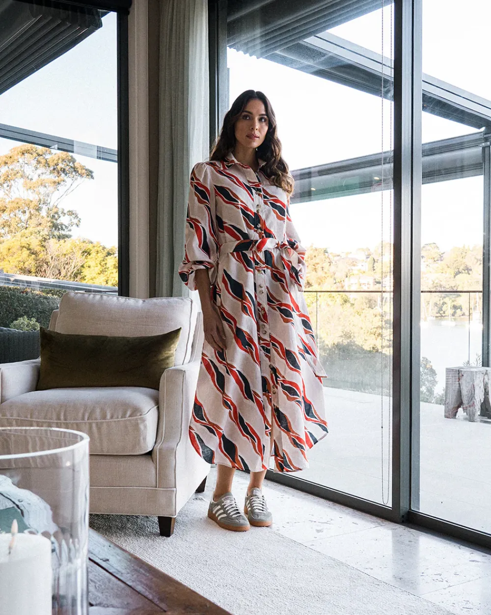 ELMS+KING Palm Beach Shirt Dress - River