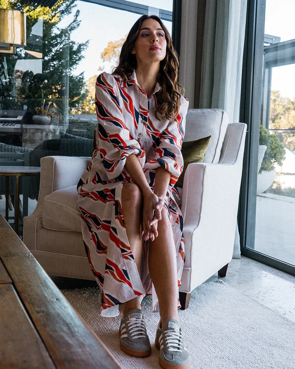 ELMS+KING Palm Beach Shirt Dress - River