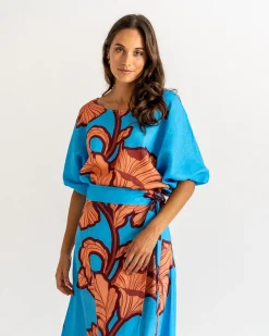 ELMS+KING Whitehaven Blouse - Hibiscus