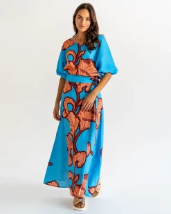 ELMS+KING Whitehaven Blouse - Hibiscus