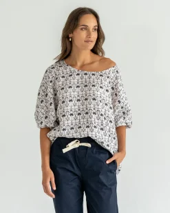 ELMS+KING Whitehaven Blouse - White Palm